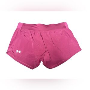 Under Armour Women’s Launch Perf Speedpocket 3” Shorts Berry 1383163 NWT Sz XL